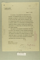 Letter from Secretary of War to Secretary of State, Aug. 14, 1919