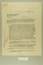 Letter from Henry Jervey to the Honorable C. B. Hudspeth, Aug. 14, 1919