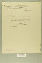 Memo from C. O. Sherrill to Director, War Plans Division, Aug. 18, 1919