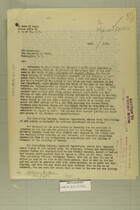 Letter from Newton D. Baker to the Secretary of State, April 24, 1920