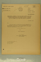 Letter Dated 3 November 1951 from the Chief of Staff of the Truce Supervision Organization to the Secretary-General Transmitting a Report on the Decisions Made During the Period 17 February 1951 to 31 October 1951 by the Mixed Armistice Commissions