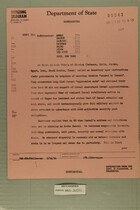 Telegram from John Foster Dulles to Various Embassies in Middle East, U.S. Mission to United Nations, March 24, 1954