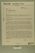 Telegram from Francis H. Russell to Secretary of State, March 17, 1954