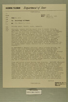 Telegram from Francis H. Russell to Secretary of State, March 6, 1954