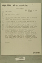 Telegram No. 298 from Francis H. Russell in Jerusalem to Secretary of State, Sept. 27, 1954