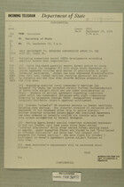 Telegram from William E. Cole to Secretary of State, Sept. 23, 1954