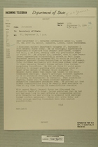 Telegram No. 67 from William E. Cole Jr. in Jerusalem to Secretary of State, Sept. 3, 1954