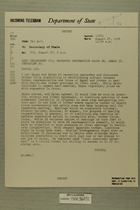 Telegram No. 205 from Francis H. Russell in Tel Aviv to Secretary of State, Aug. 27, 1954