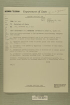 Telegram from Ivan B. White in Tel Aviv to Secretary of State, Nov. 26, 1955