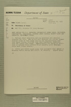 Telegram from U.S. Army Attache in Tel Aviv to Secretary of State, Nov. 24, 1955