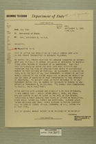Telegram from Henry Cabot Lodge, Jr. in New York to Secretary of State, Sept. 6, 1955