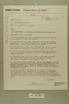 Telegram from Edward B. Lawson in Tel Aviv to Secretary of State, Aug. 27, 1955