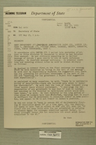 Telegram from Edward B. Lawson in Tel Aviv to Secretary of State, May 23, 1955