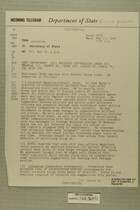 Telegram from William E. Cole, Jr. in Jerusalem to Secretary of State, May 16, 1955