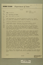 Telegram from William E. Cole, Jr. in Jerusalem to Secretary of State, April 1, 1955