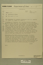 Telegram from Edward B. Lawson in Tel Aviv to Secretary of State, April 1, 1955