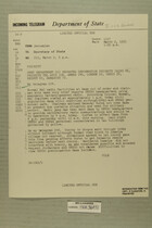 Telegram from William E. Cole, Jr. in Jerusalem to Secretary of State, March 2, 1955