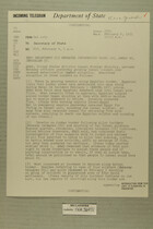 Telegram from Edward B. Lawson in Tel Aviv to Secretary of State, Feb. 4, 1955