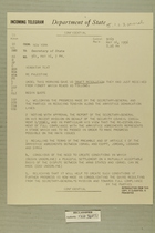 Telegram from Henry Cabot Lodge, Jr. in New York to Secretary of State, May 16, 1956