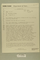 Telegram from Ivan B. White in Tel Aviv to Secretary of State, May 15, 1956