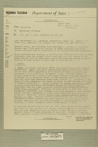 Telegram from William E. Cole, Jr. in Jerusalem to Secretary of State, May 8, 1956
