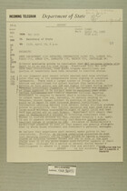 Telegram from Ivan B. White in Tel Aviv to Secretary of State, April 19, 1956