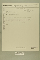Telegram from Edward B. Lawson in Tel Aviv to Secretary of State, April 13, 1956