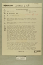 Telegram from William E. Cole, Jr. in Jerusalem to Secretary of State, March 12, 1956