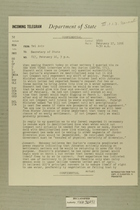 Telegram from Edward B. Lawson in Tel Aviv to Secretary of State, February 16, 1956