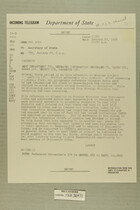 Telegram from Edward B. Lawson in Tel Aviv to Secretary of State, January 23, 1956