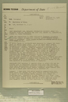 Telegram from William E. Cole, Jr. in Jerusalem to Secretary of State, December 27, 1956