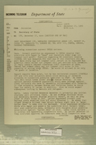 Telegram from William E. Cole, Jr. in Jerusalem to Secretary of State, December 17, 1956