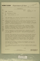 Telegram from William E. Cole, Jr. in Jerusalem to Secretary of State, November 15, 1956