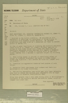 Telegram from Edward B. Lawson in Tel Aviv to Secretary of State, October 2, 1956