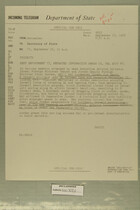 Telegram from John Sabini in Jerusalem to Secretary of State, September 18, 1956