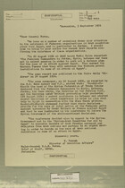 Letter from Y. Tekoah to E. L. M. Burns, September 3, 1956