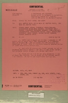 Confidential Message from USARMA Tel Aviv Israel, SGD Query, to ACSI DEPTAR Wash DC, AFOIN, & CNO, September 12, 1956
