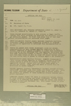 Telegram from Edward B. Lawson in Tel Aviv to Secretary of State, August 18, 1956