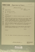 Telegram from John Sabini in Jerusalem to Secretary of State, August 17, 1956