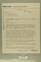 Telegram from Tel Aviv to Secretary of State, May 9, 1957