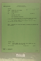 Message from USARMA Tel Aviv Israel to DEPTAR Wash DC, April 12, 1957