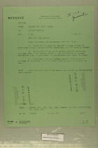 Message from USARMA Tel Aviv Israel to DEPTAR Washington DC, April 3, 1957