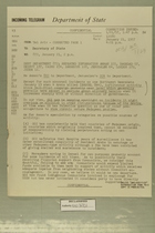 Telegram from Tel Aviv to Department of State, January 21, 1957