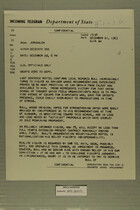 Telegram from William L. Hamilton, Jr. in Jerusalem to Department of State, December 21, 1963