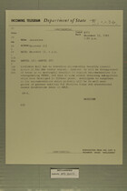 Telegram from William L. Hamilton, Jr. in Jerusalem to Department of State, December 12, 1963
