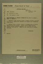Telegram from Lucien L. Kinsolving in Jerusalem to Secretary of State, October 8, 1959