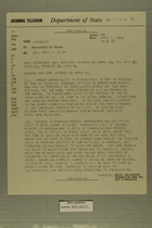 Telegram from Albert B. Franklin in Jerusalem to Secretary of State, April 1, 1959