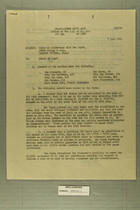 Memo from Colonel T. J. Conway to the Chief of Staff, July 7, 1945