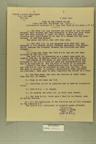 Note on the French Relief, June 7, 1945