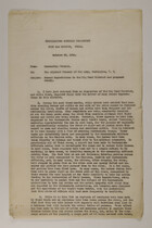 Memo from de R.C. Cabell to the Adjunct General of the Army, Washington D.C., October 23, 1918
